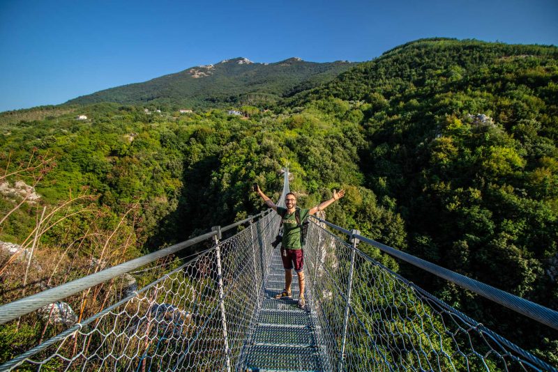 Tibetan bridge of Laviano