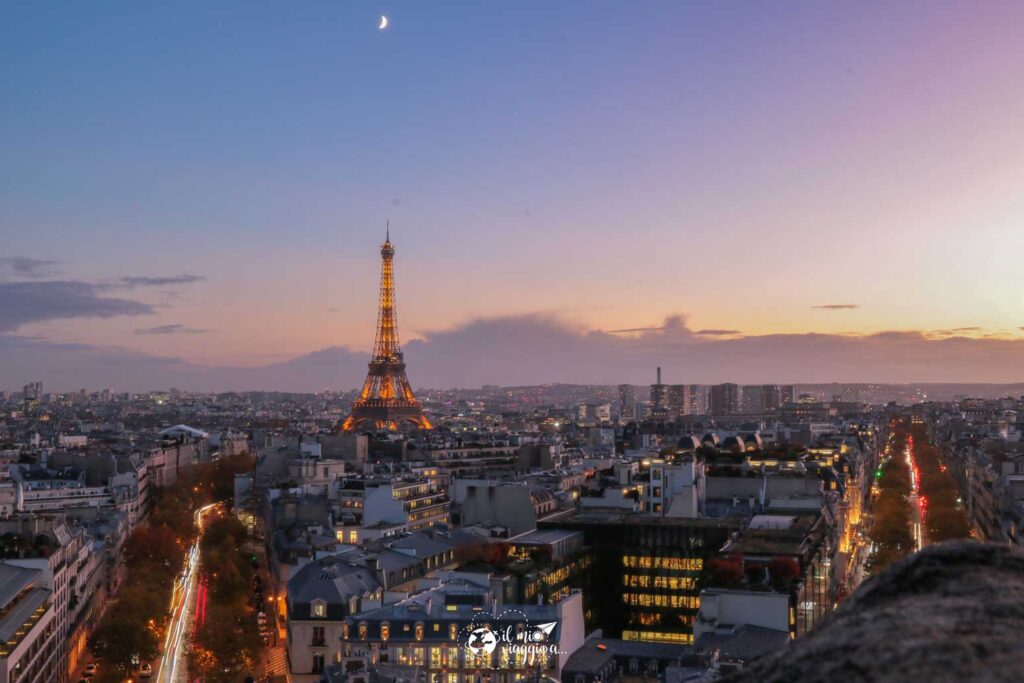 sunset in Paris