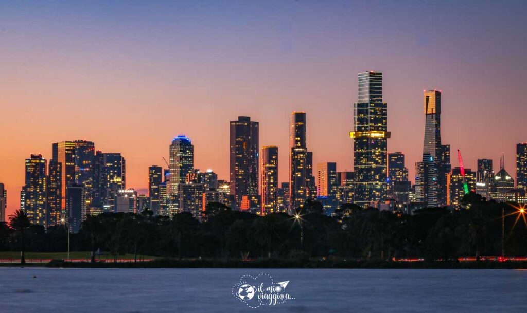 view of melbourne from albert park