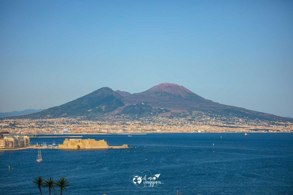 view of the vesuvius from naples