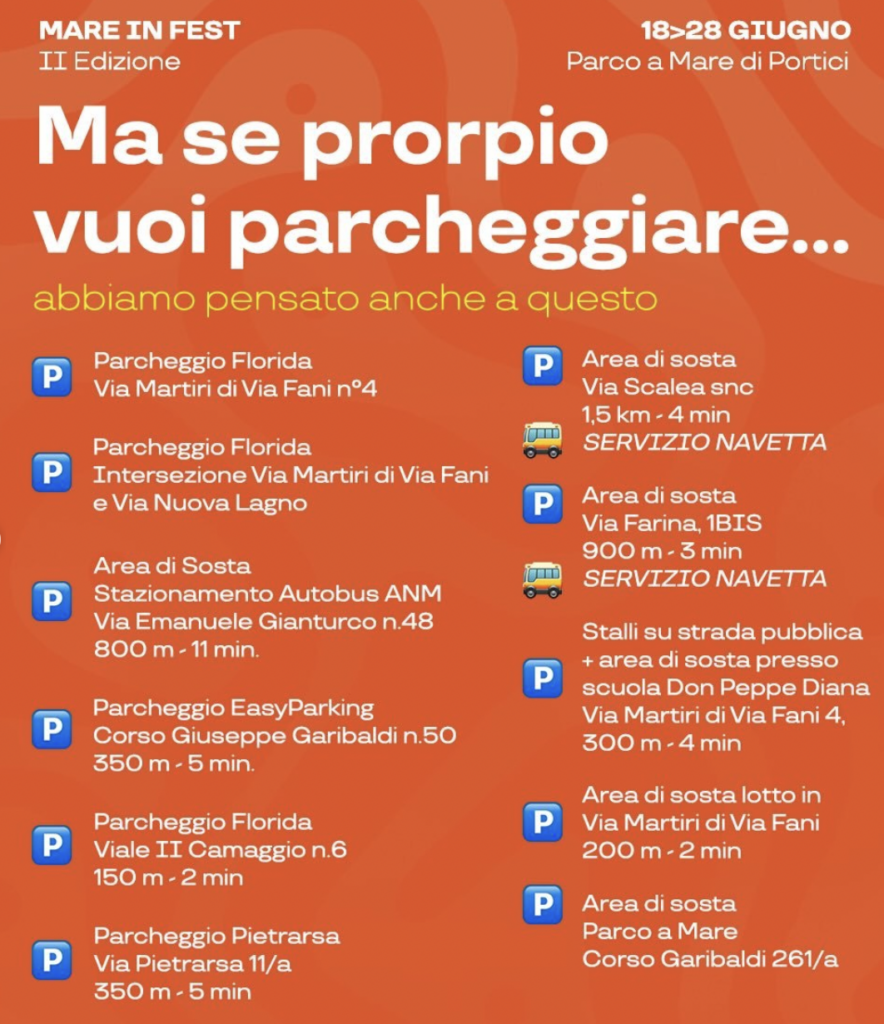 servizio navetta mare in fest portici